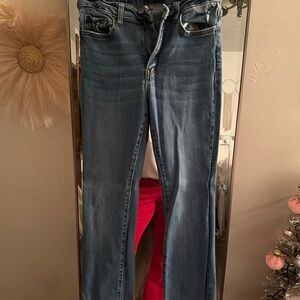 VERVET BY FLYING MONKEY Straight Leg Blue Jeans